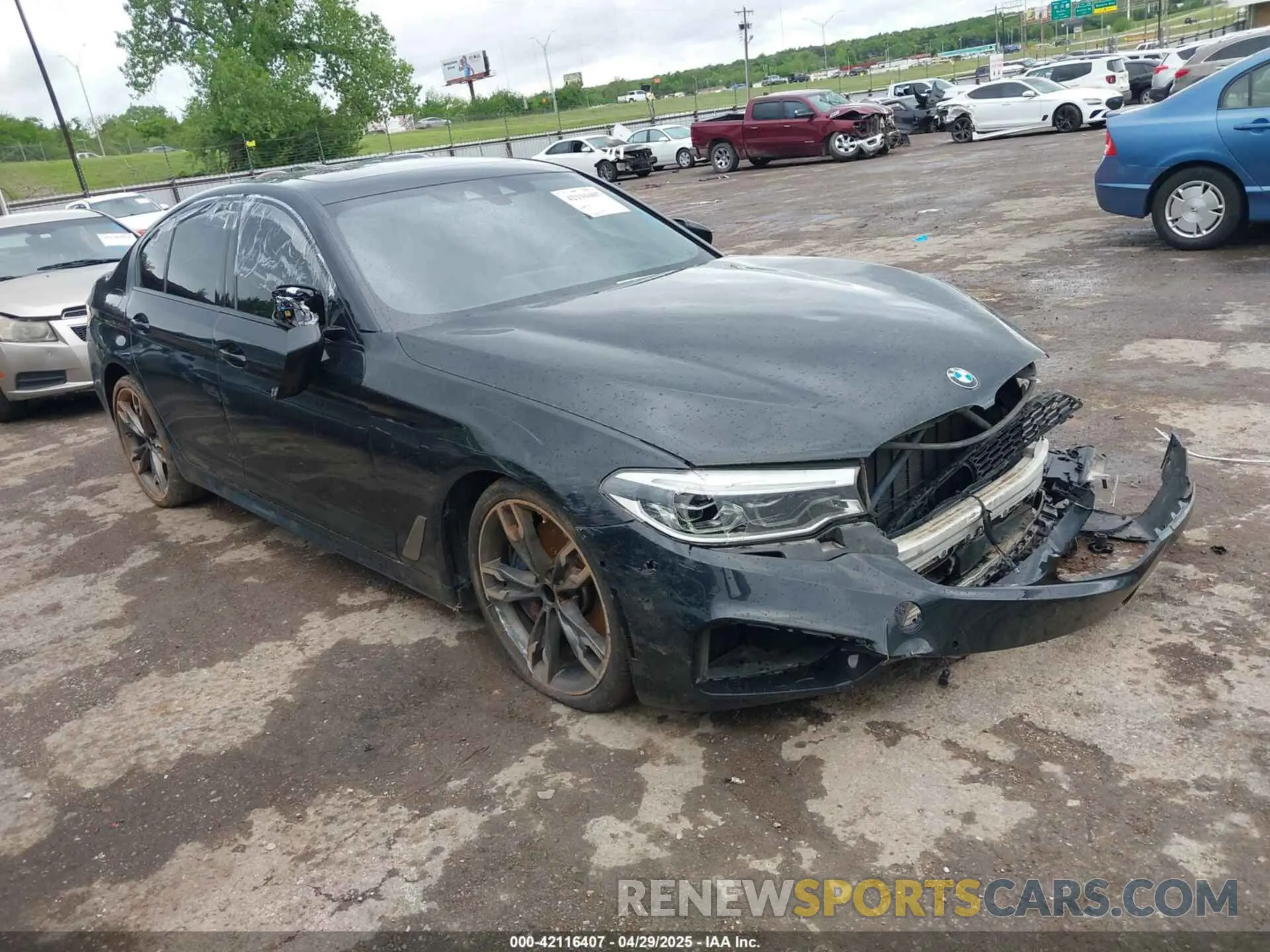 1 fotografías del automóvil dañado WBAJB9C53KB464754 BMW M550I 2019