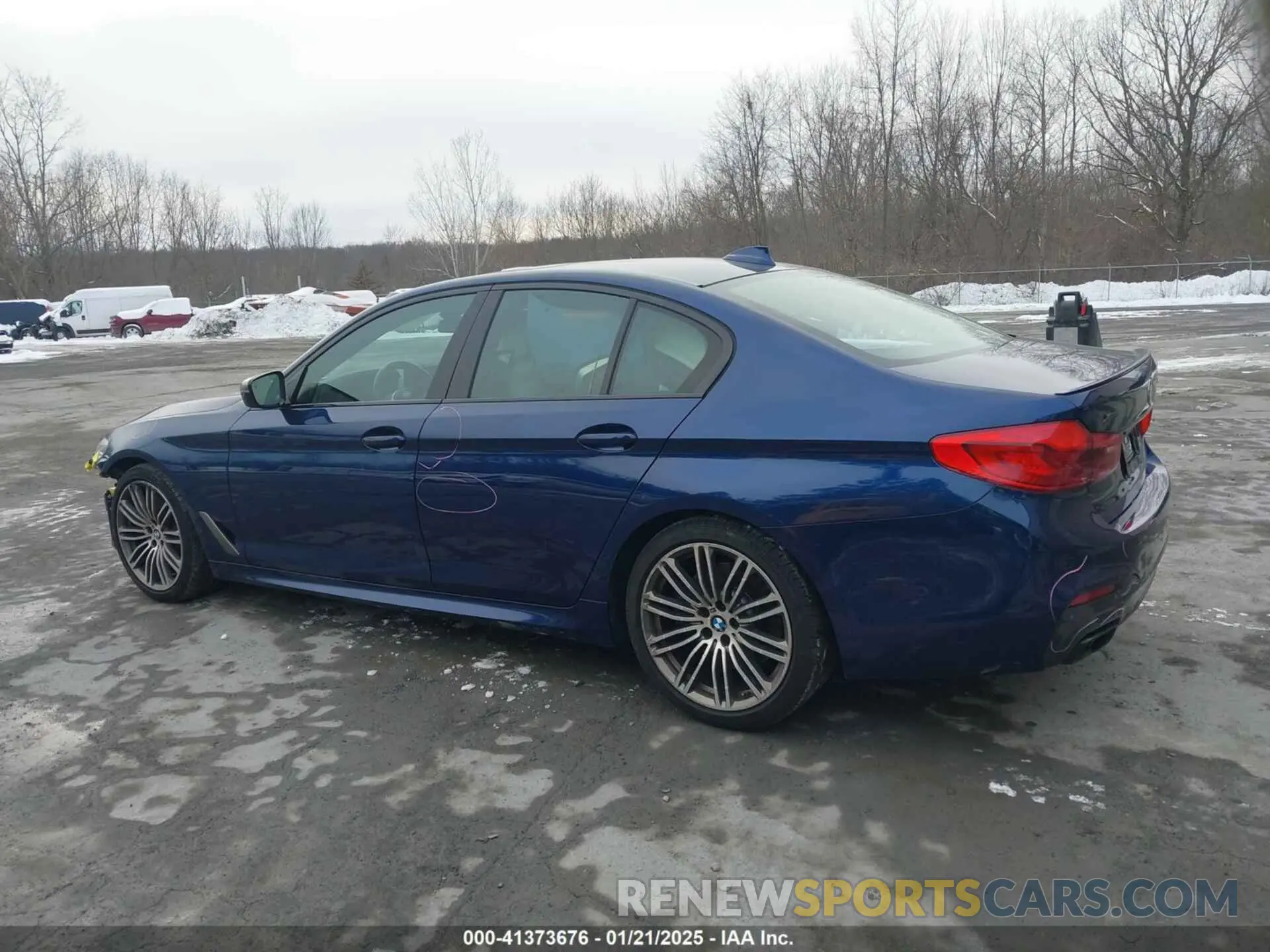 15 fotografías del automóvil dañado WBAJB9C54KB464746 BMW M550I 2019