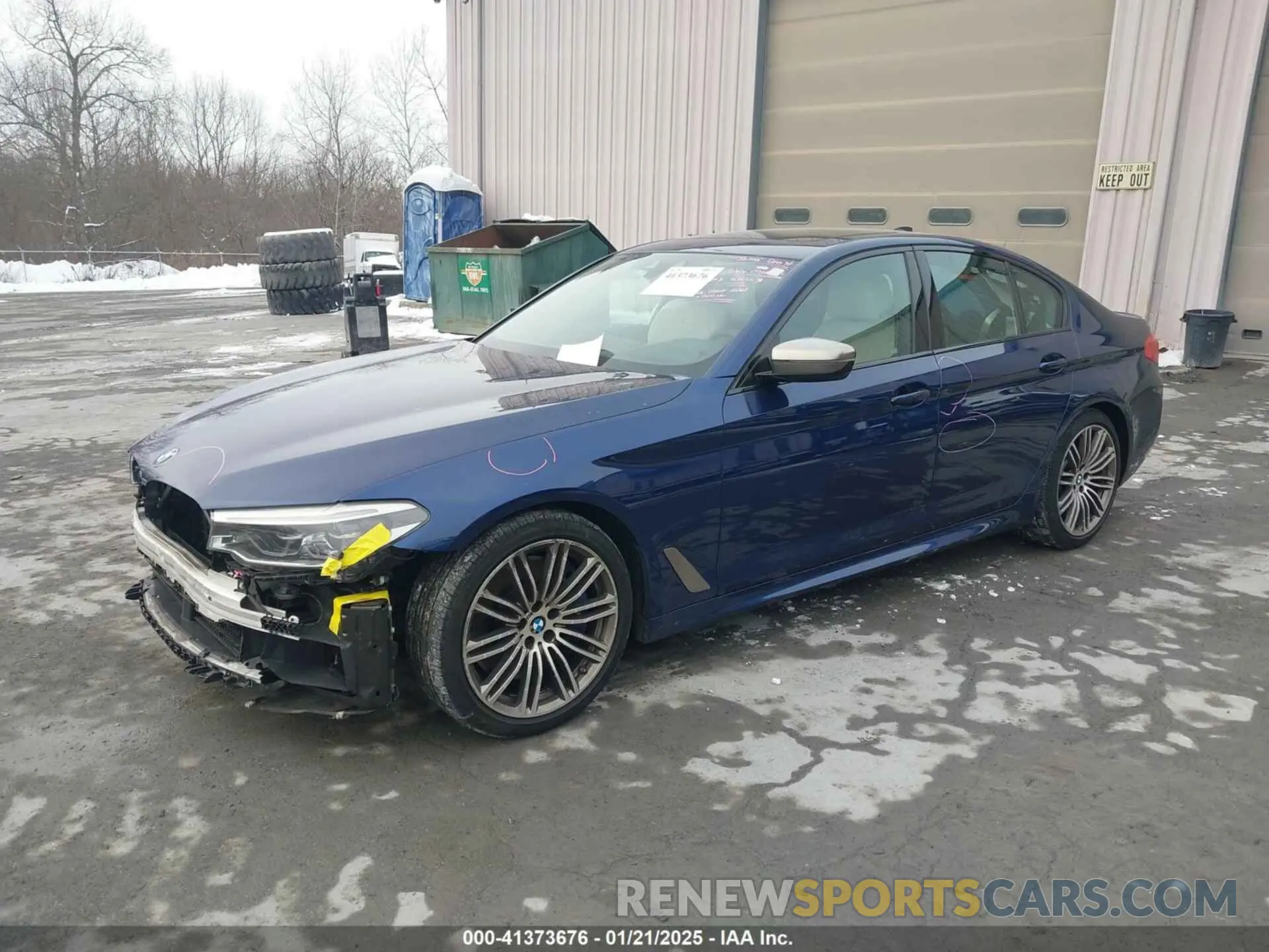 2 fotografías del automóvil dañado WBAJB9C54KB464746 BMW M550I 2019