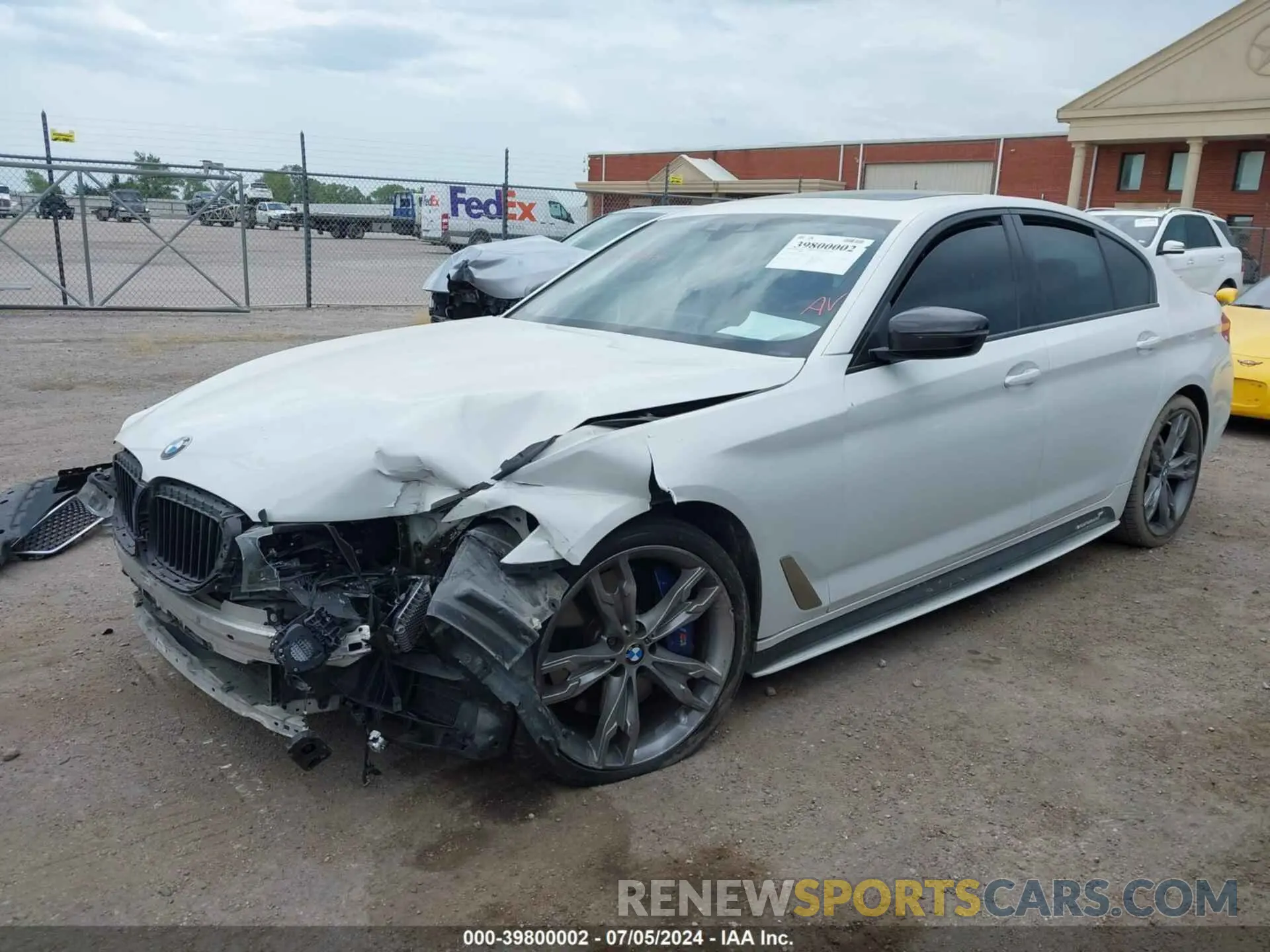 2 fotografías del automóvil dañado WBAJB9C56KB464148 BMW M550I 2019