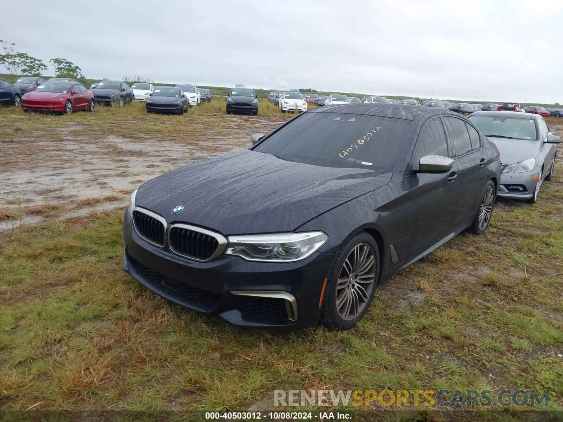 2 fotografías del automóvil dañado WBAJS7C08LCD83806 BMW M550I 2020