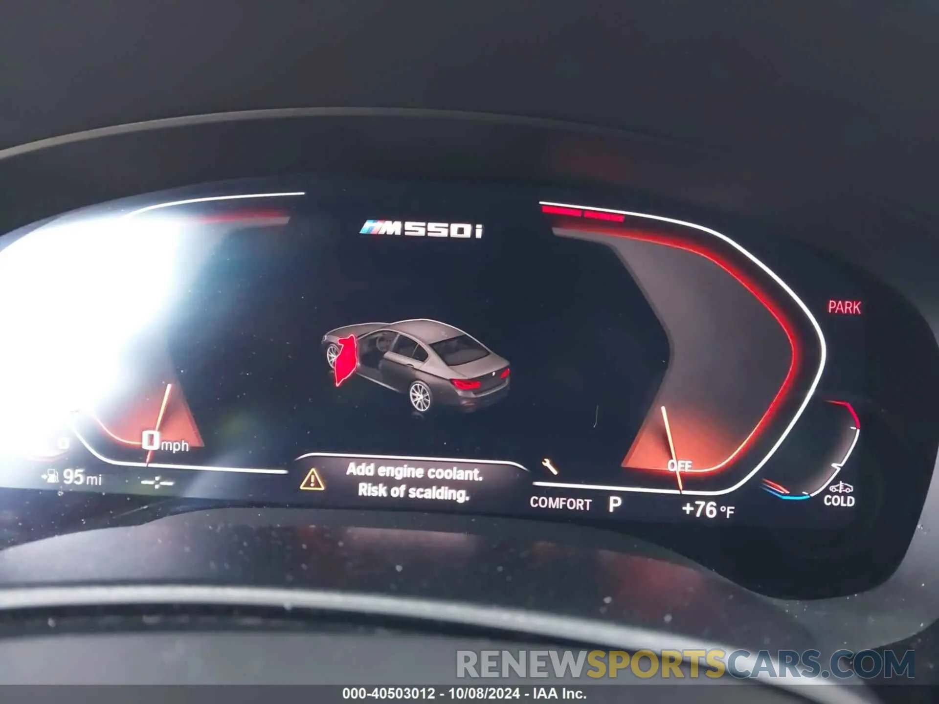 7 fotografías del automóvil dañado WBAJS7C08LCD83806 BMW M550I 2020