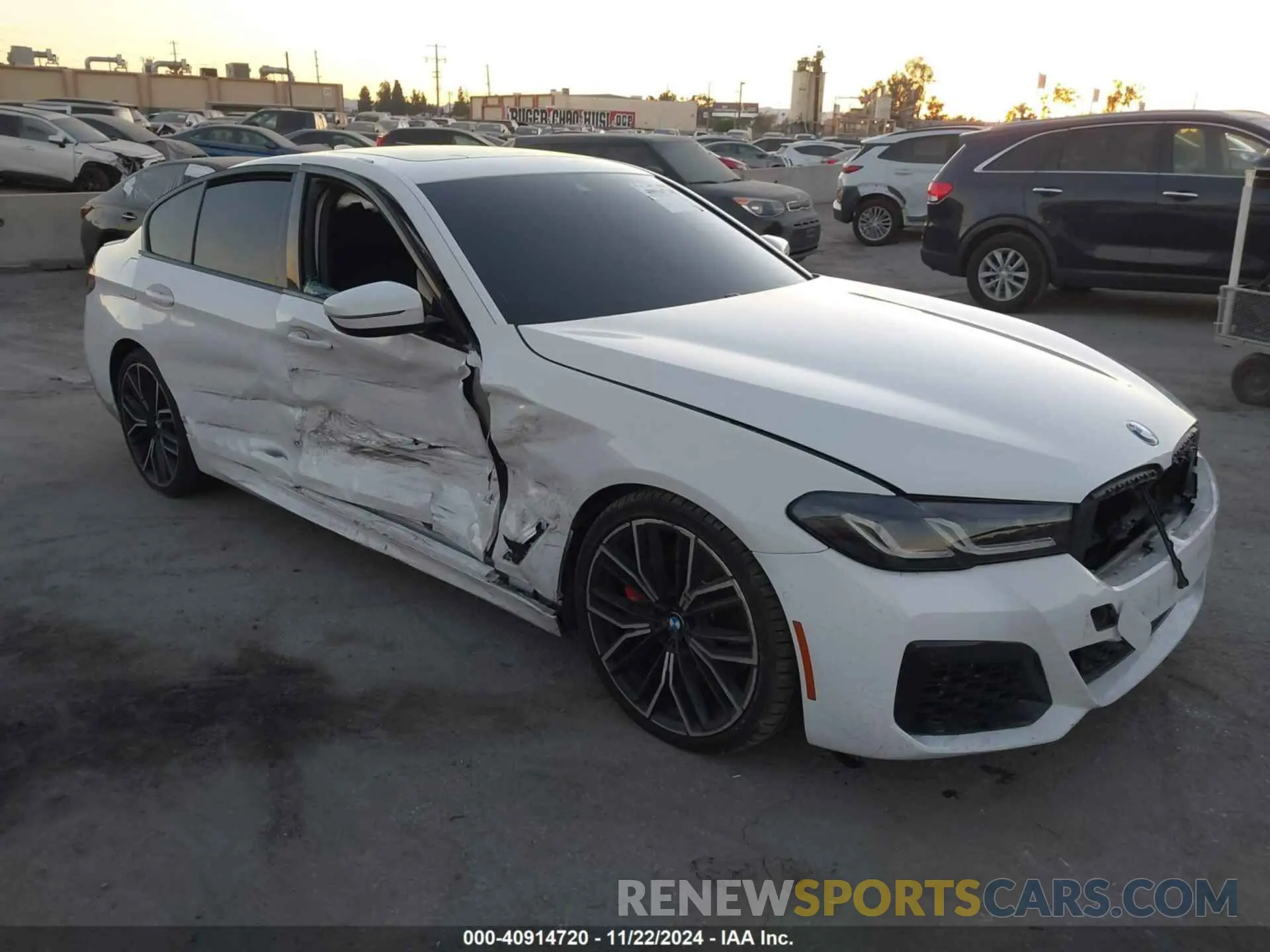 1 fotografías del automóvil dañado WBA13BK01MCF84773 BMW M550I 2021