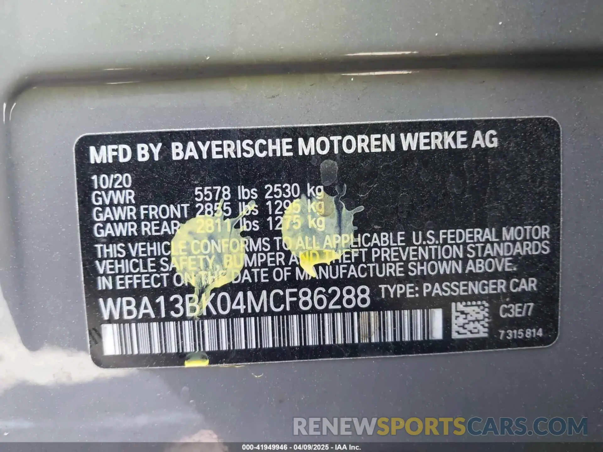 9 fotografías del automóvil dañado WBA13BK04MCF86288 BMW M550I 2021