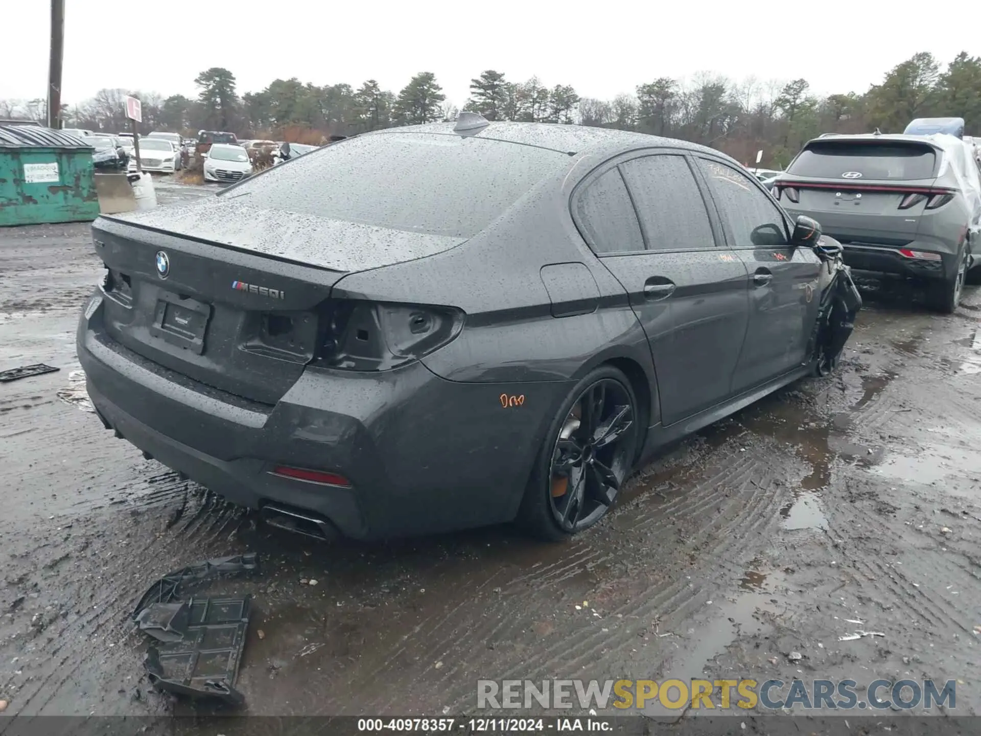 4 fotografías del automóvil dañado WBA13BK0XMCF03673 BMW M550I 2021