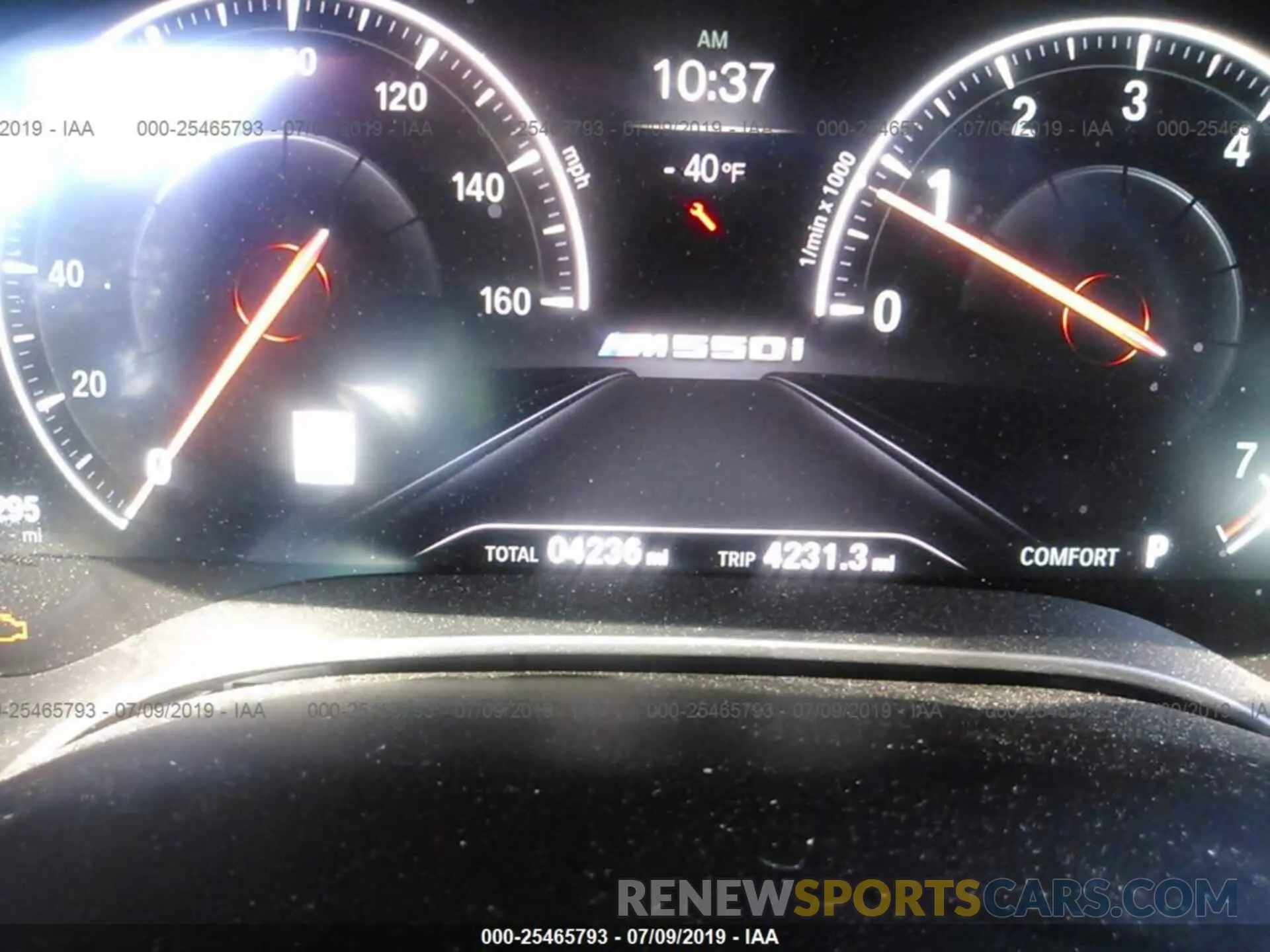 7 fotografías del automóvil dañado WBAJB9C55KB288838 BMW M550XI 2019