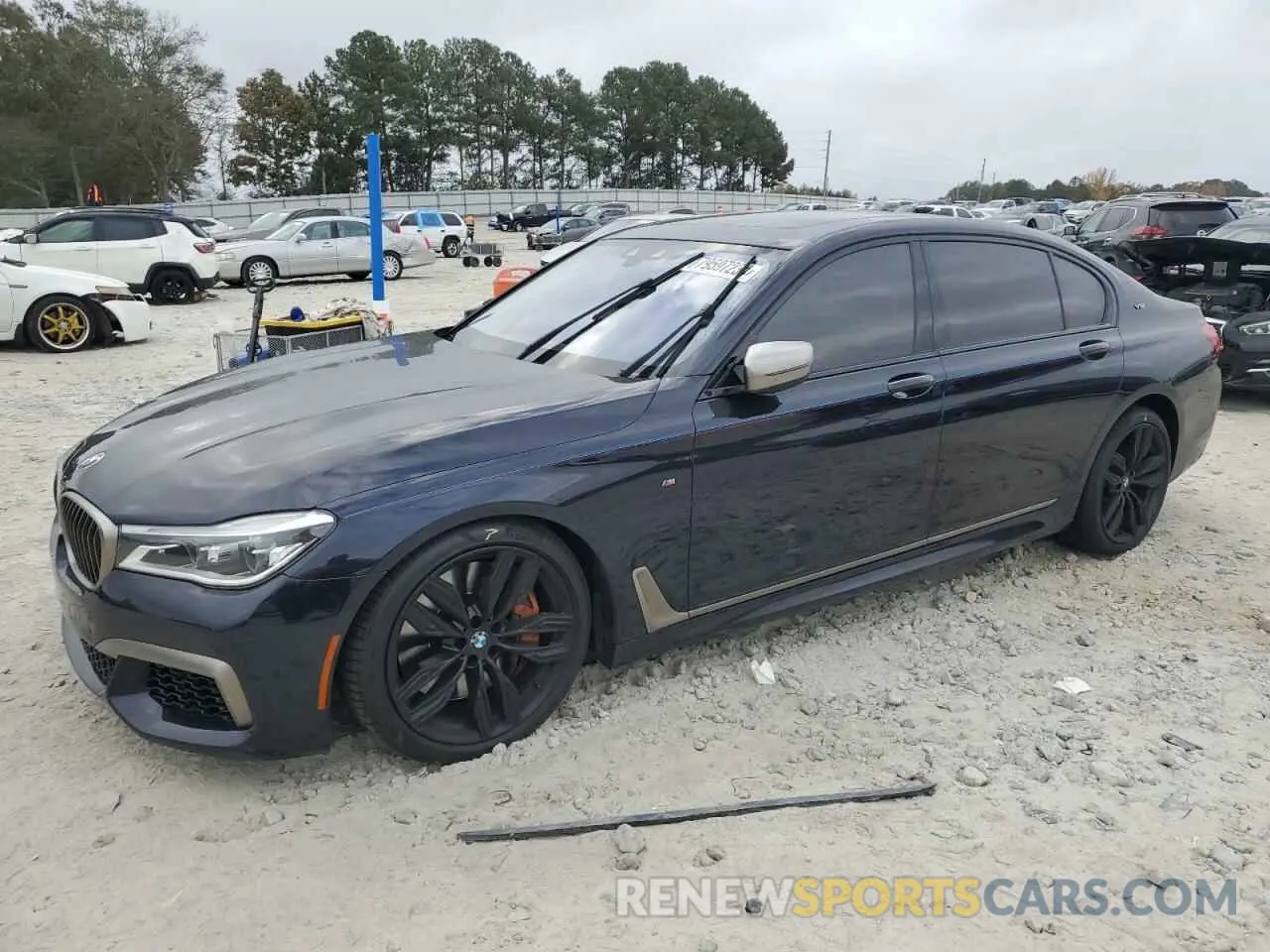 1 fotografías del automóvil dañado WBA7H6C51KG615276 BMW M7 2019
