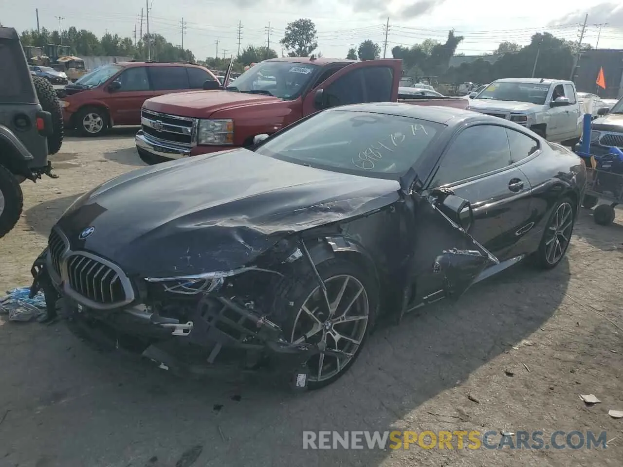 1 fotografías del automóvil dañado WBABC4C51KBU96218 BMW M8 2019
