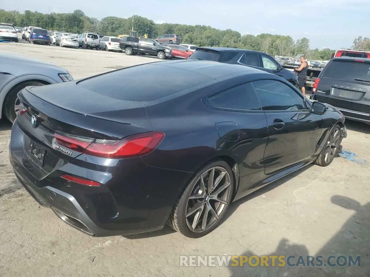 3 fotografías del automóvil dañado WBABC4C51KBU96218 BMW M8 2019