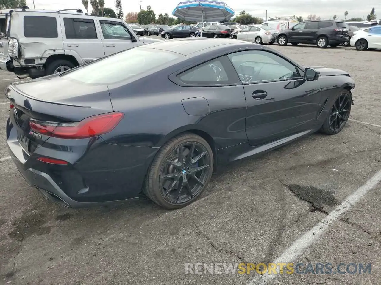 3 fotografías del automóvil dañado WBABC4C59KBU96130 BMW M8 2019