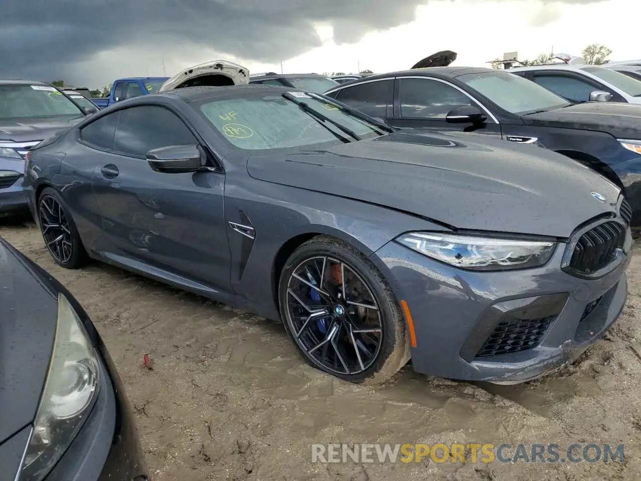 4 fotografías del automóvil dañado WBSAE0C03LCD82167 BMW M8 2020