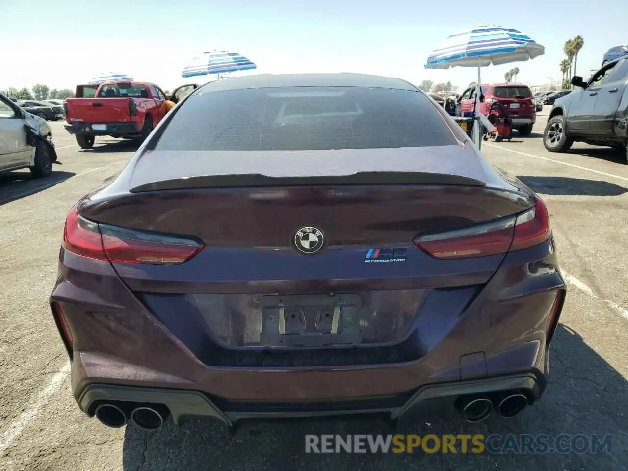 6 fotografías del automóvil dañado WBSGV0C01LBT81631 BMW M8 2020