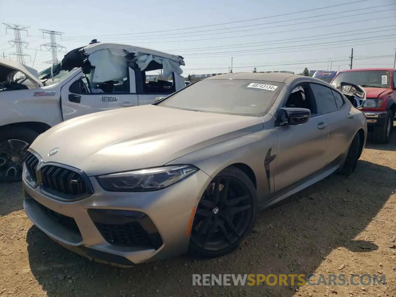 1 fotografías del automóvil dañado WBSGV0C01MCF26925 BMW M8 2021