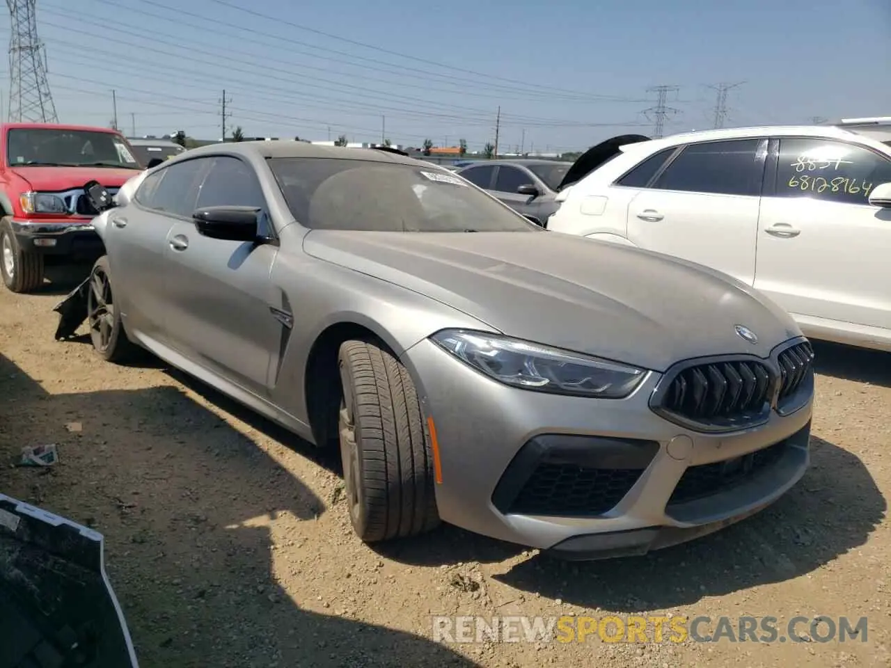 4 fotografías del automóvil dañado WBSGV0C01MCF26925 BMW M8 2021