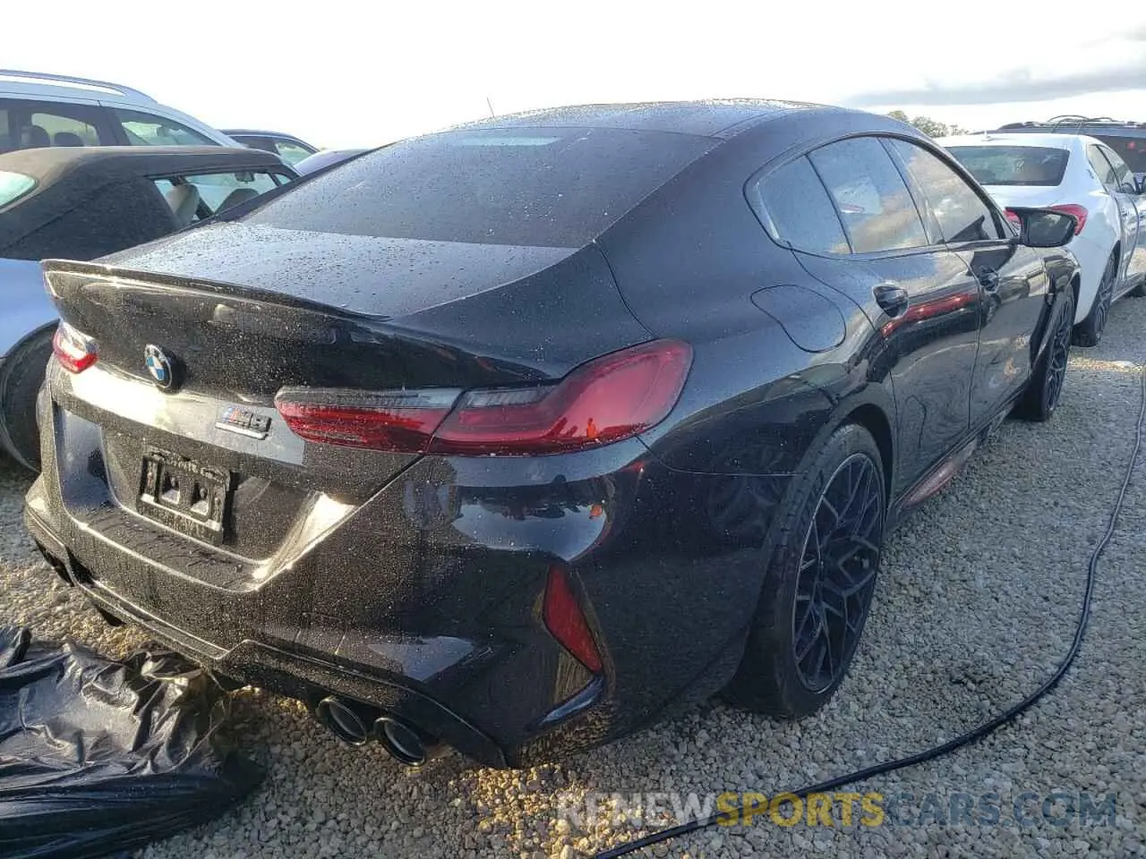 4 fotografías del automóvil dañado WBSGV0C06NCJ61365 BMW M8 2022