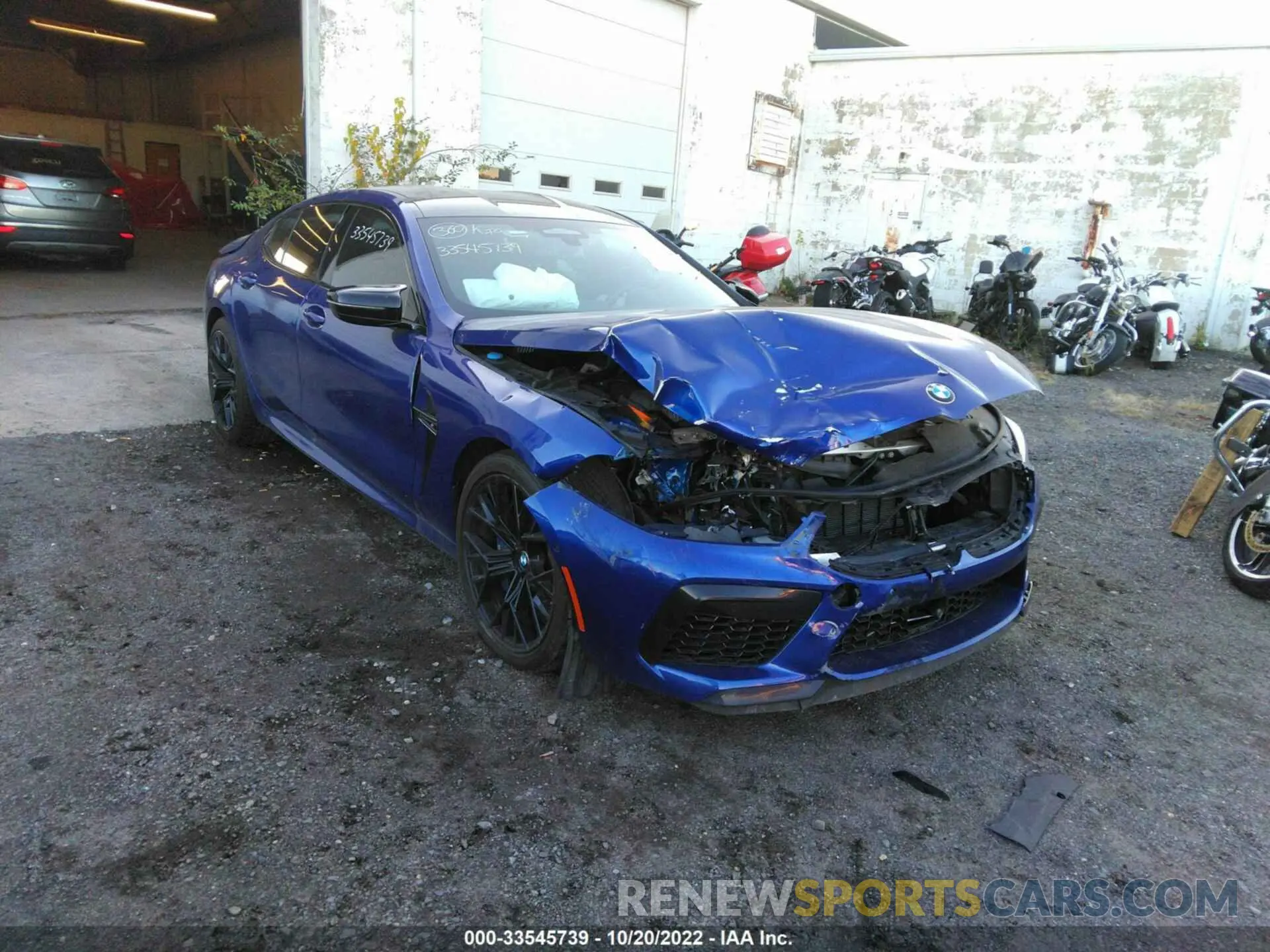 1 fotografías del automóvil dañado WBSGV0C07NCH71584 BMW M8 2022