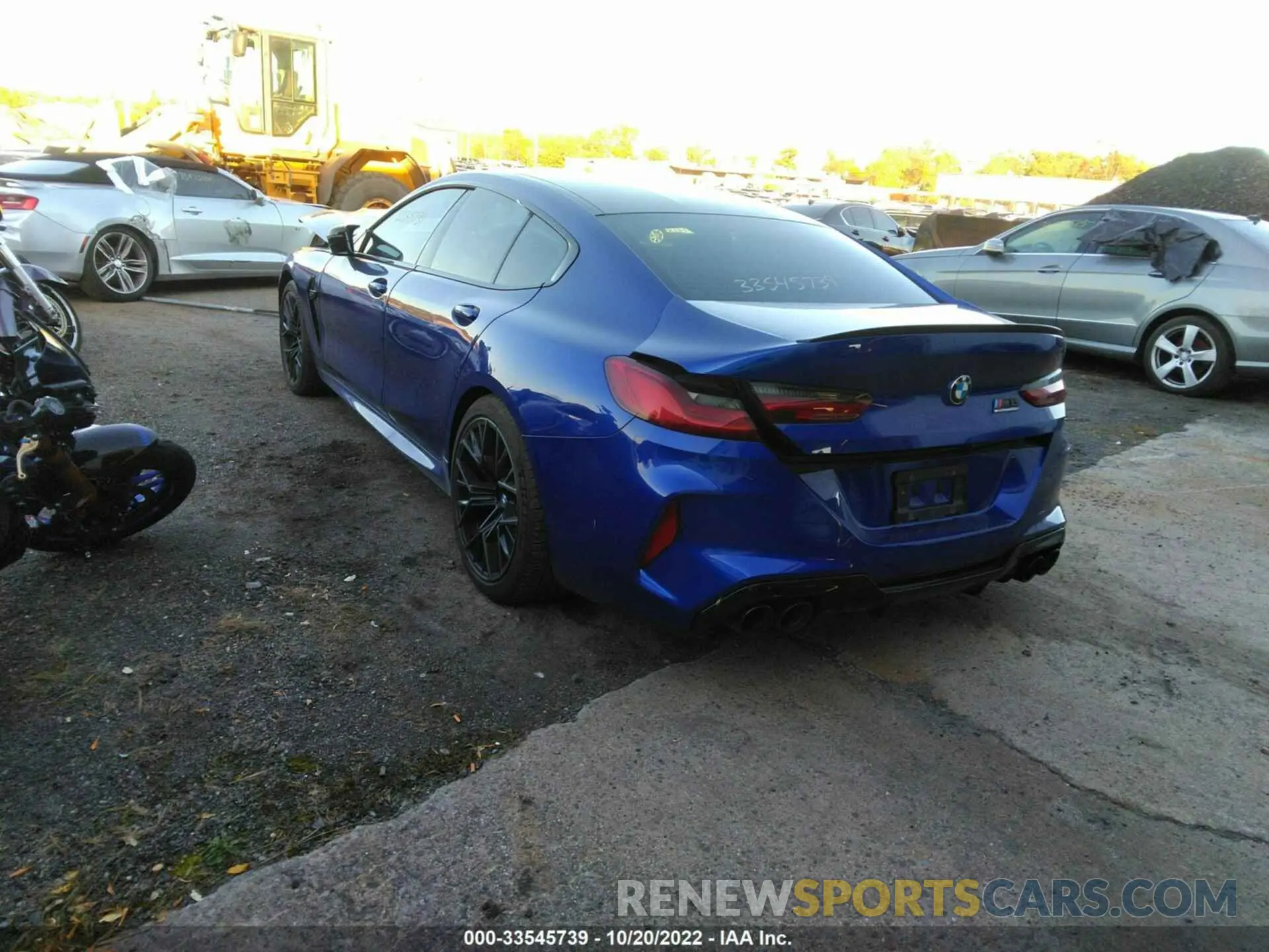3 fotografías del automóvil dañado WBSGV0C07NCH71584 BMW M8 2022
