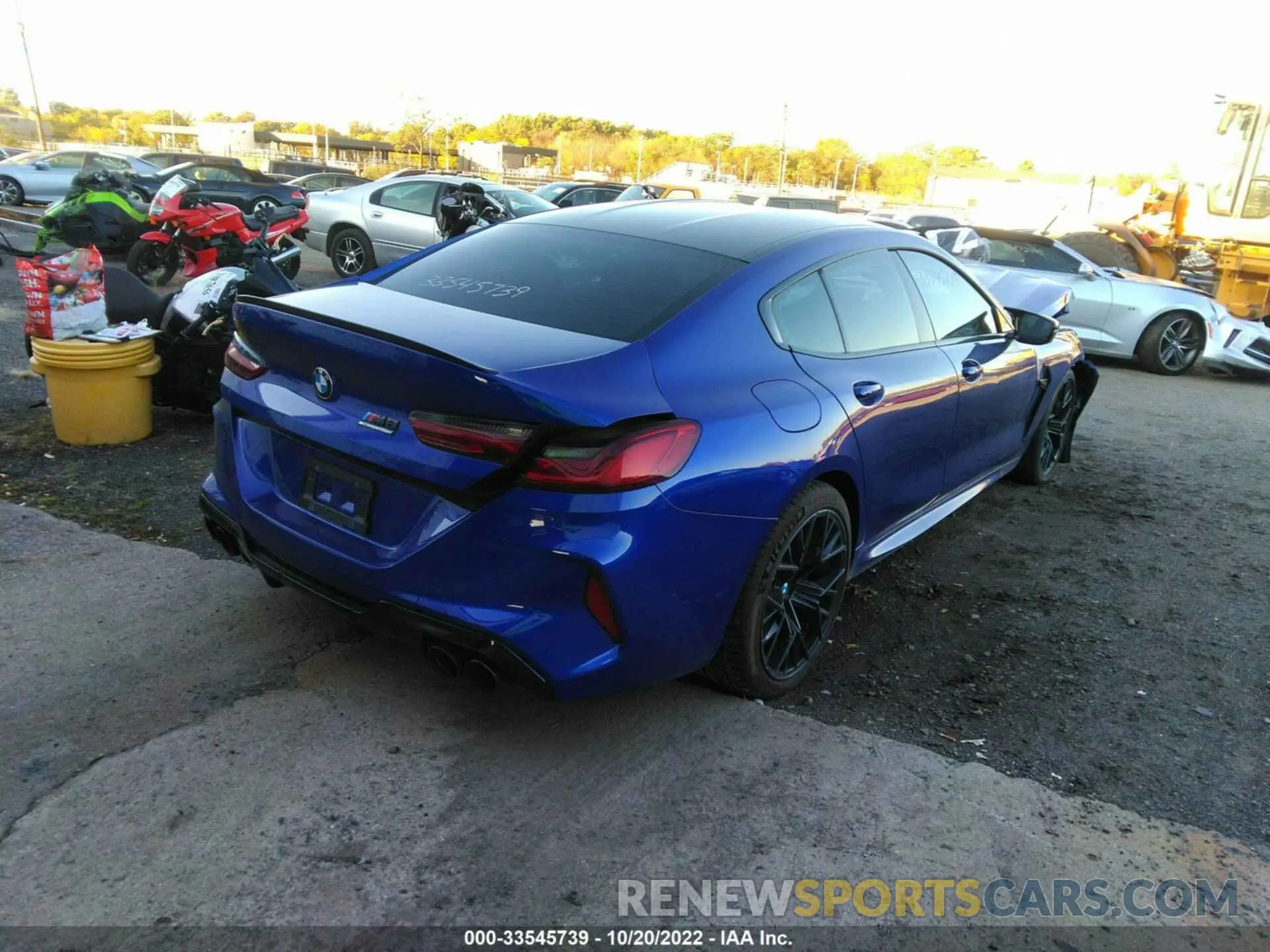 4 fotografías del automóvil dañado WBSGV0C07NCH71584 BMW M8 2022