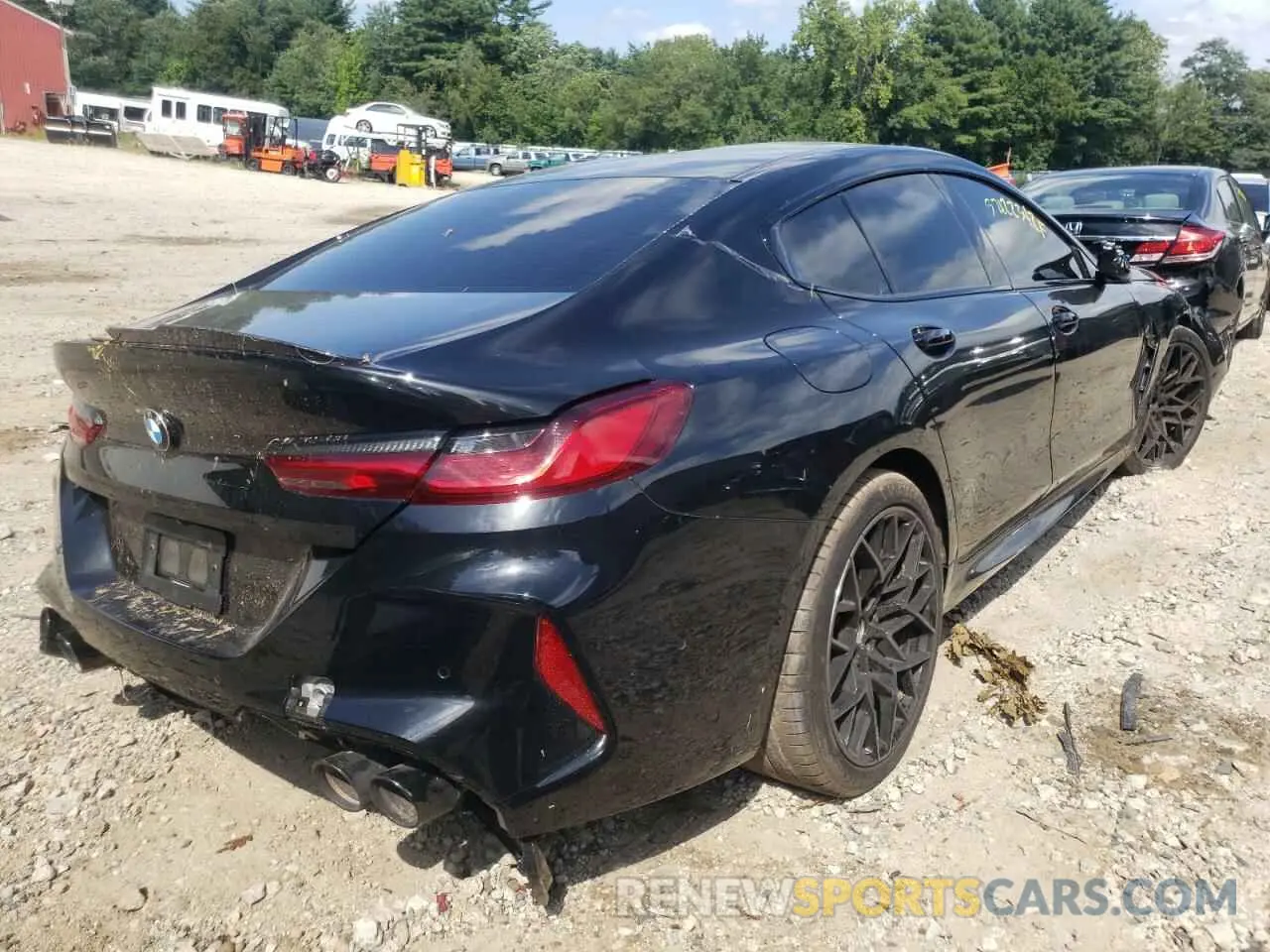 4 fotografías del automóvil dañado WBSGV0C07NCJ05497 BMW M8 2022