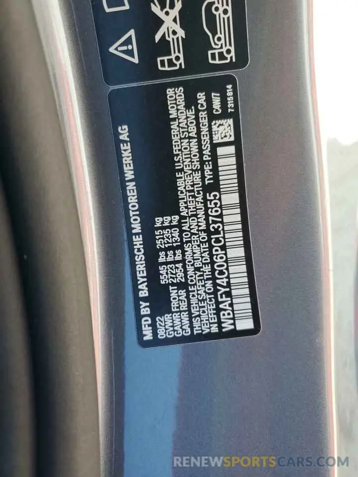 13 fotografías del automóvil dañado WBAFY4C06PCL37655 BMW M8 2023