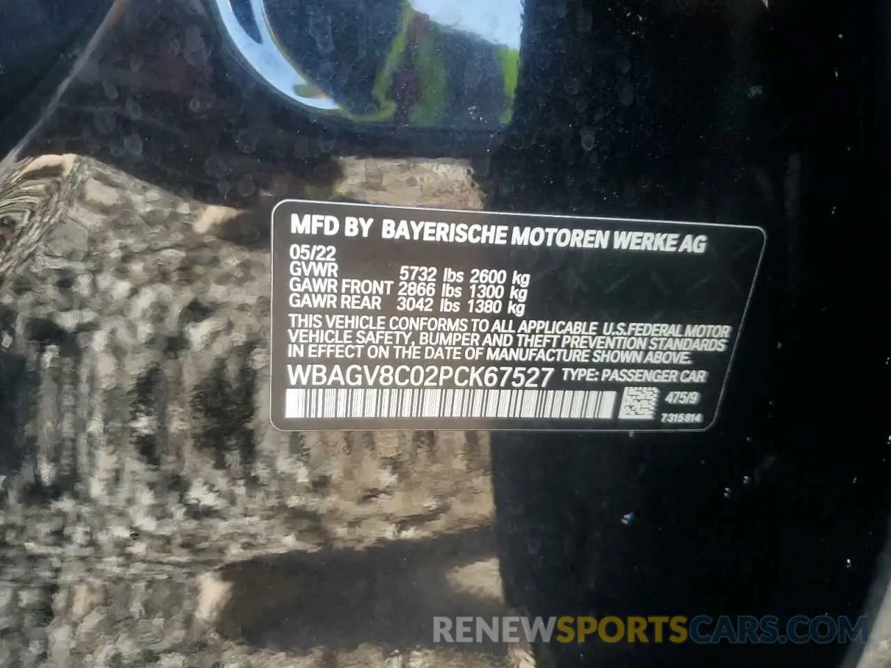 12 fotografías del automóvil dañado WBAGV8C02PCK67527 BMW M8 2023