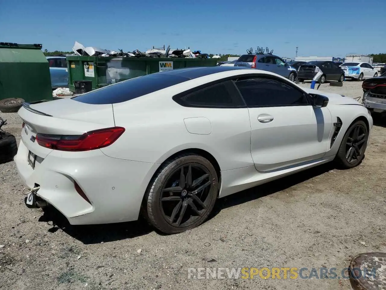 3 fotografías del automóvil dañado WBSAE0C04PCL03625 BMW M8 2023