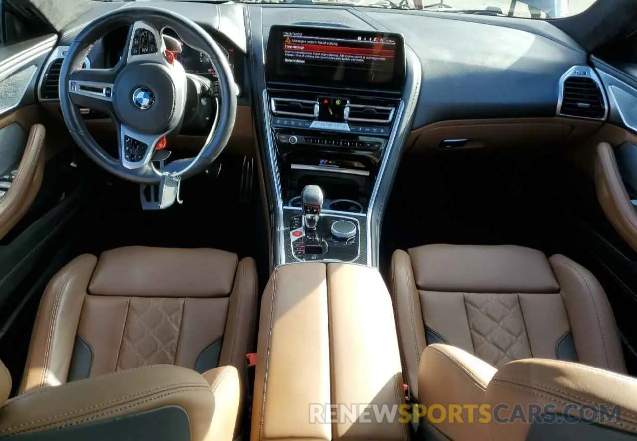 8 fotografías del automóvil dañado WBSGV0C0XPCM43253 BMW M8 2023