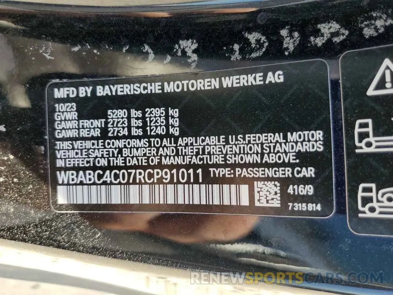 12 fotografías del automóvil dañado WBABC4C07RCP91011 BMW M8 2024