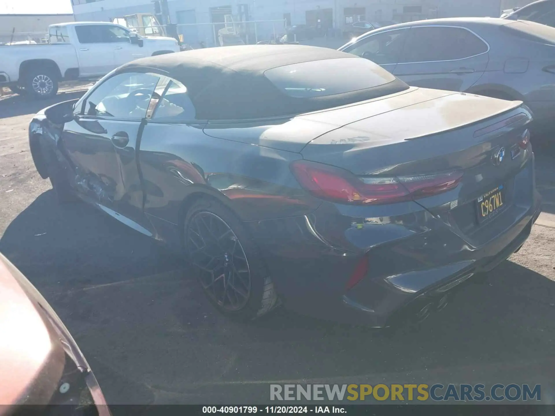 3 fotografías del automóvil dañado WBSDZ0C06NCJ12321 BMW M8 CABRIOLET 2022