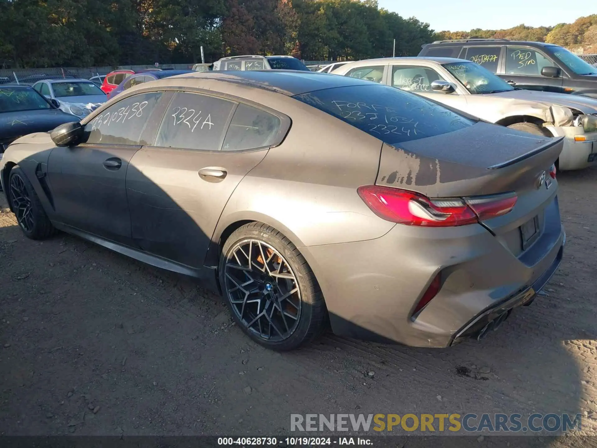 3 fotografías del automóvil dañado WBSGV0C02LCD64222 BMW M8 GRAN COUPE 2020