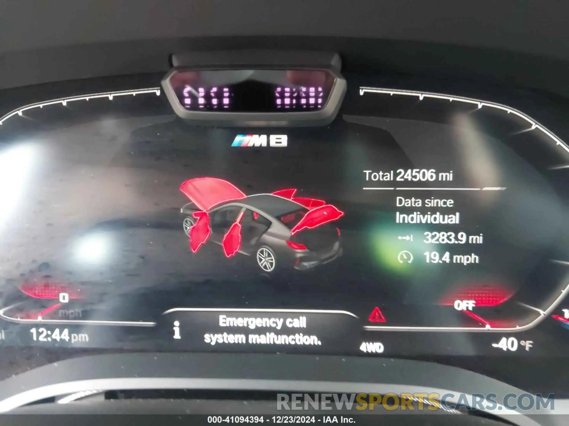 7 fotografías del automóvil dañado WBSGV0C06LCE13907 BMW M8 GRAN COUPE 2020