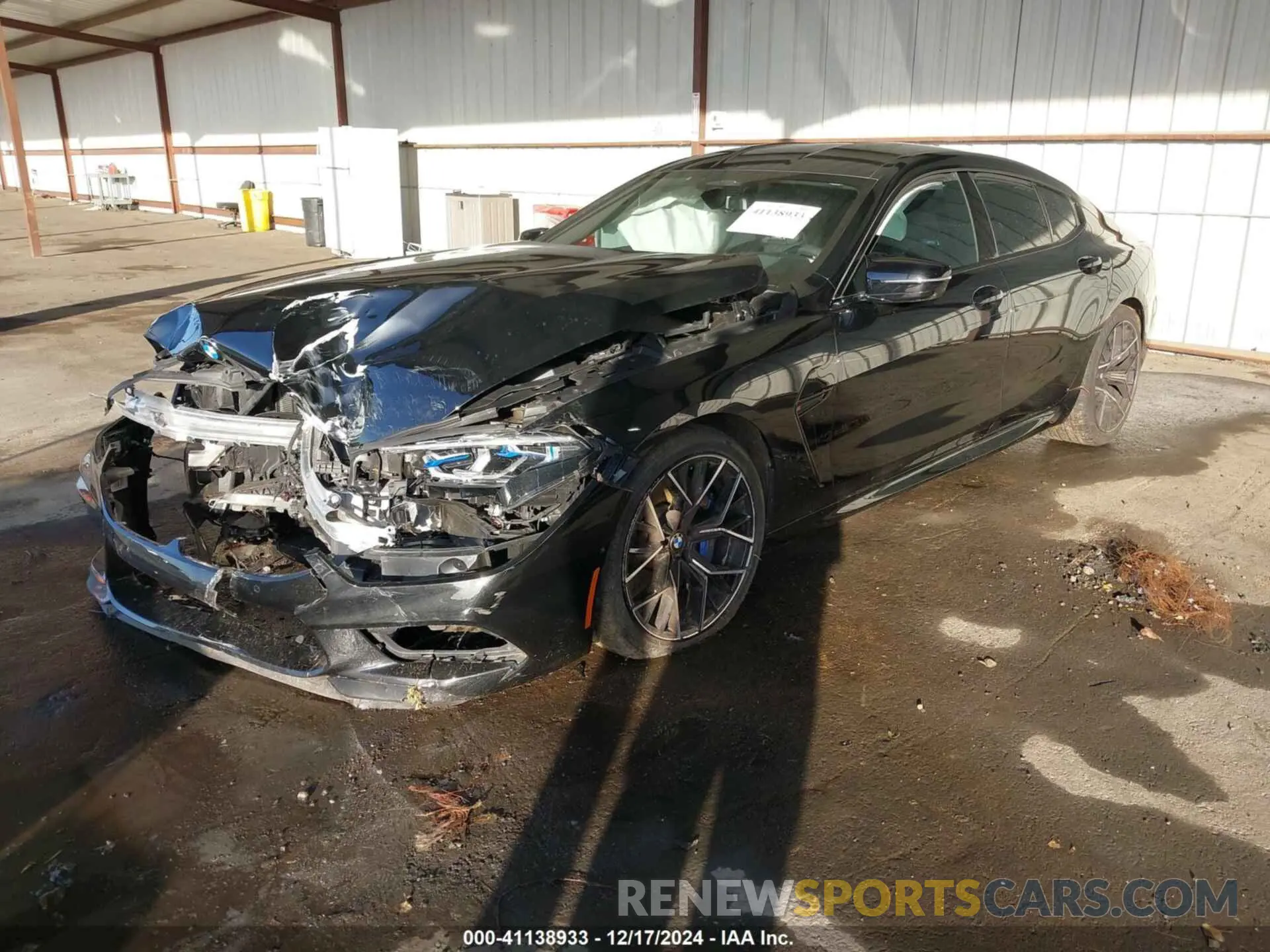 2 fotografías del automóvil dañado WBSGV0C08MCG32479 BMW M8 GRAN COUPE 2021