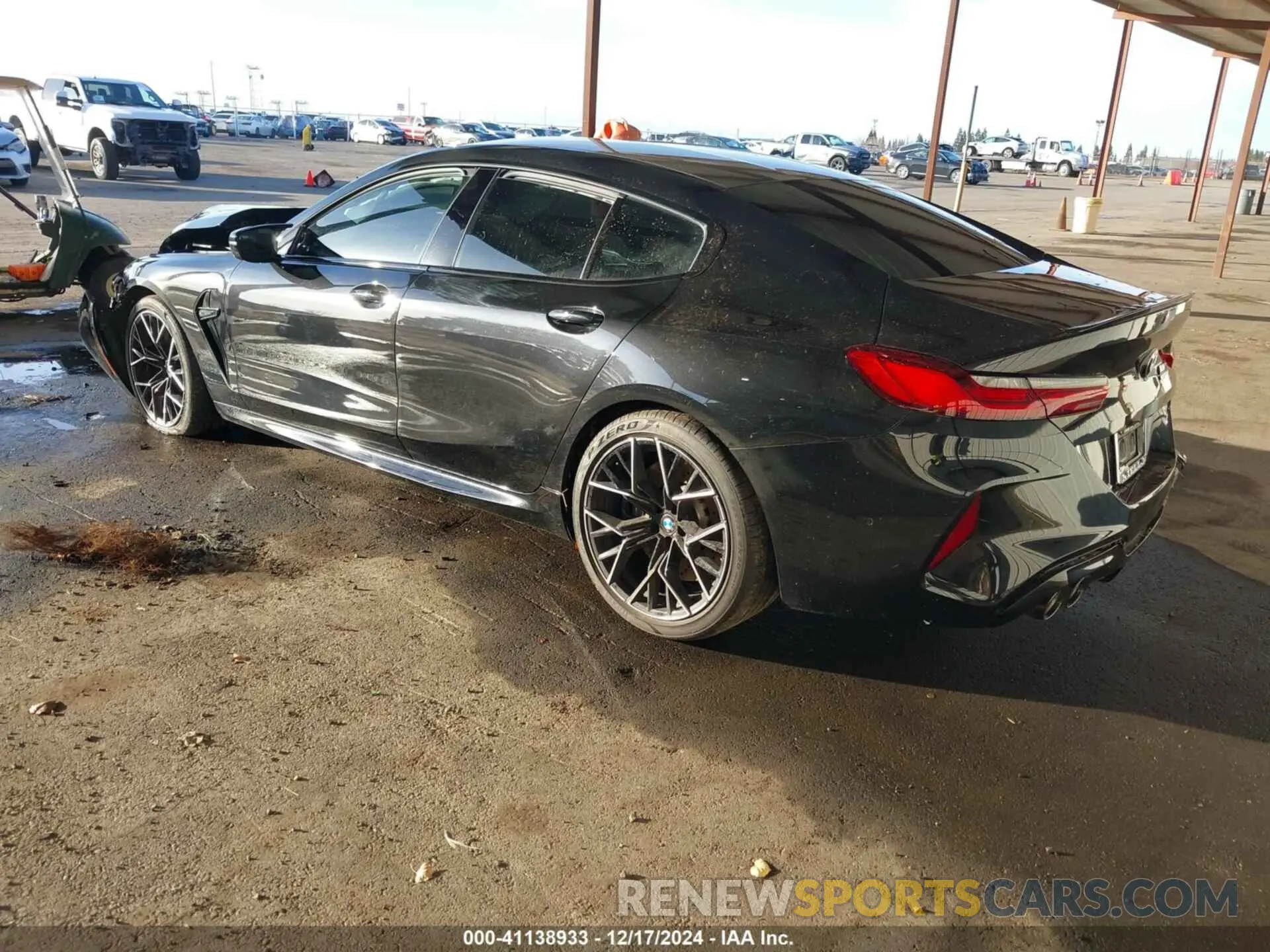 3 fotografías del automóvil dañado WBSGV0C08MCG32479 BMW M8 GRAN COUPE 2021