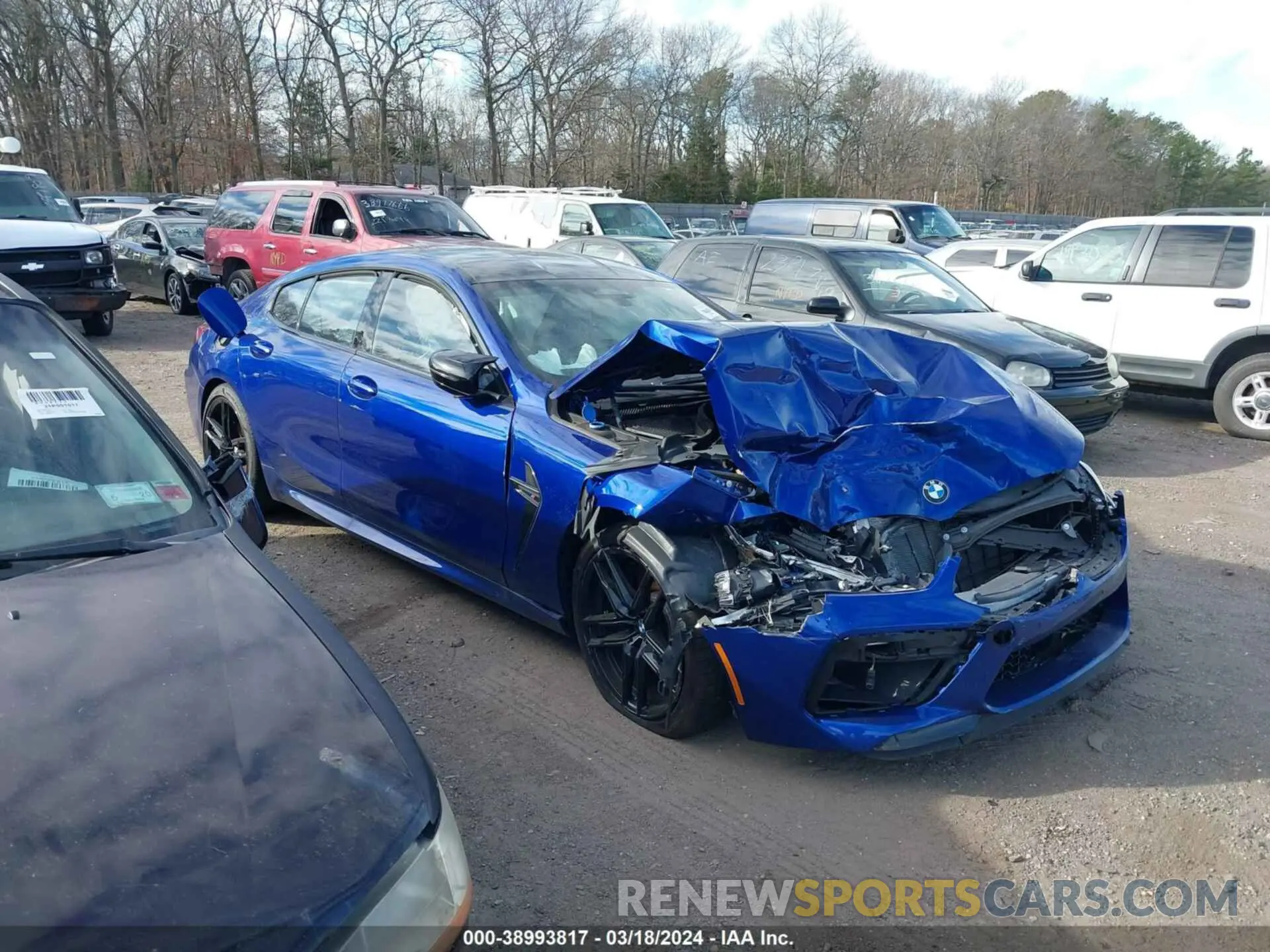 1 fotografías del automóvil dañado WBSGV0C00NCH01893 BMW M8 GRAN COUPE 2022