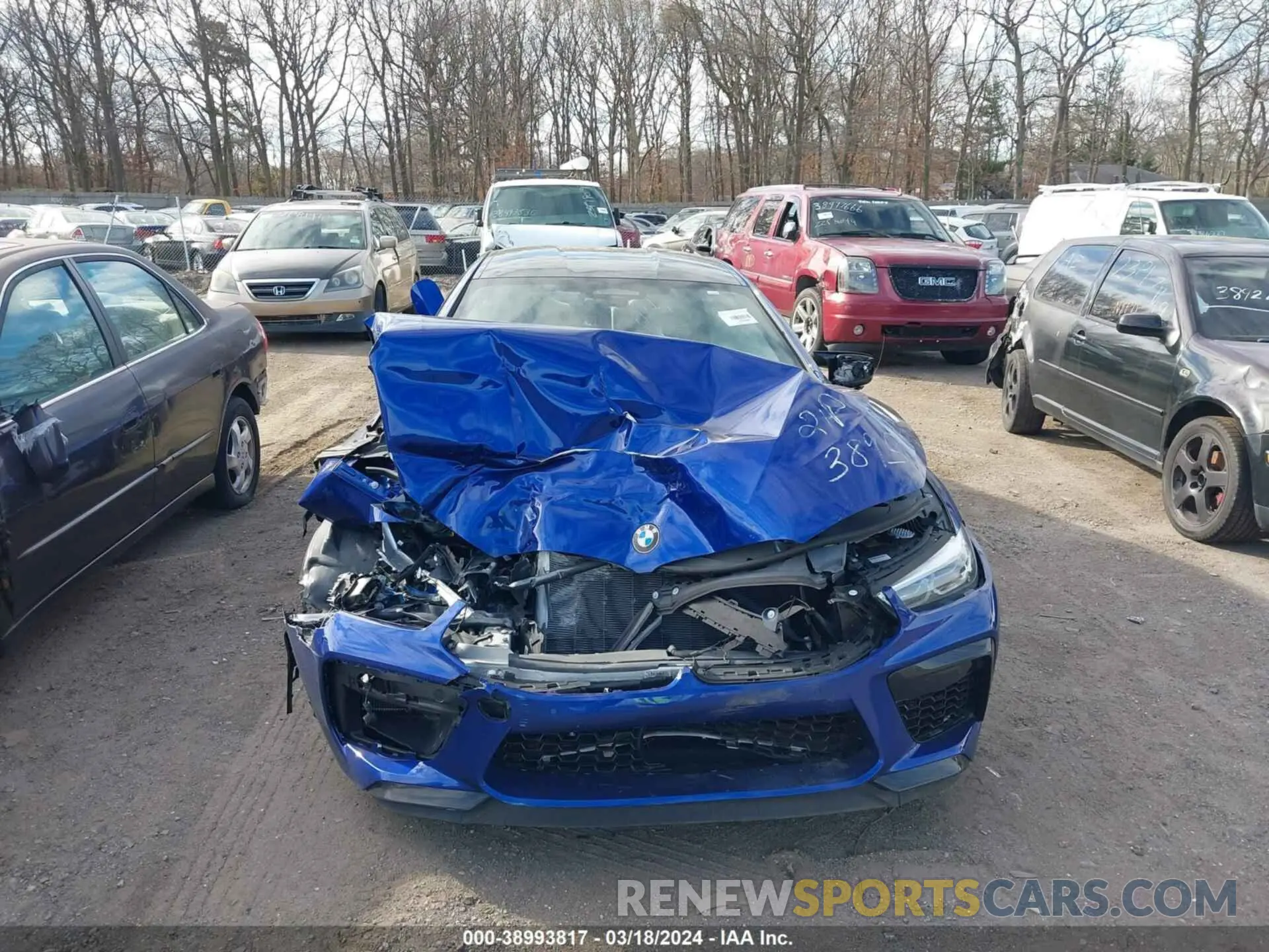 11 fotografías del automóvil dañado WBSGV0C00NCH01893 BMW M8 GRAN COUPE 2022