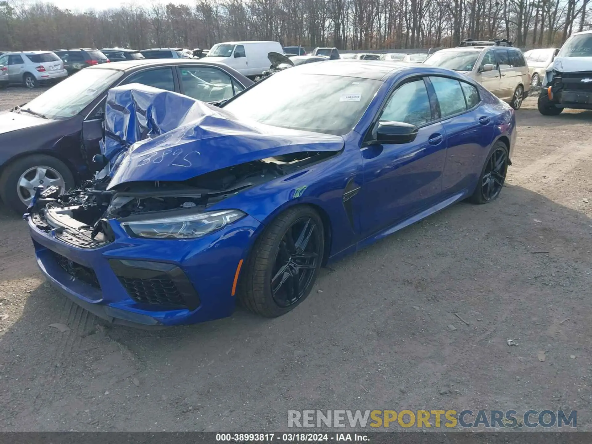 13 fotografías del automóvil dañado WBSGV0C00NCH01893 BMW M8 GRAN COUPE 2022