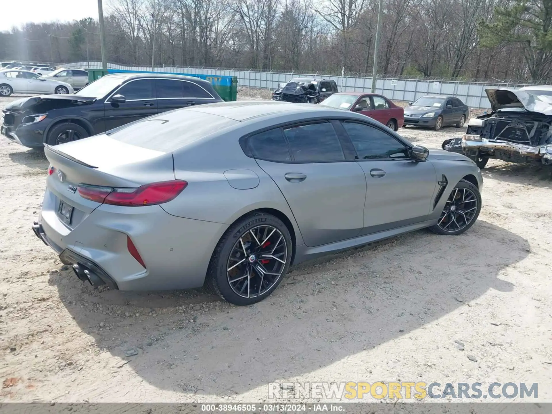 4 fotografías del automóvil dañado WBSGV0C0XPCL14283 BMW M8 GRAN COUPE 2023