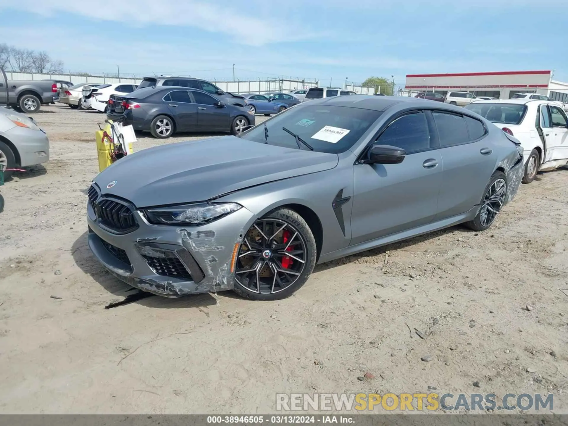6 fotografías del automóvil dañado WBSGV0C0XPCL14283 BMW M8 GRAN COUPE 2023