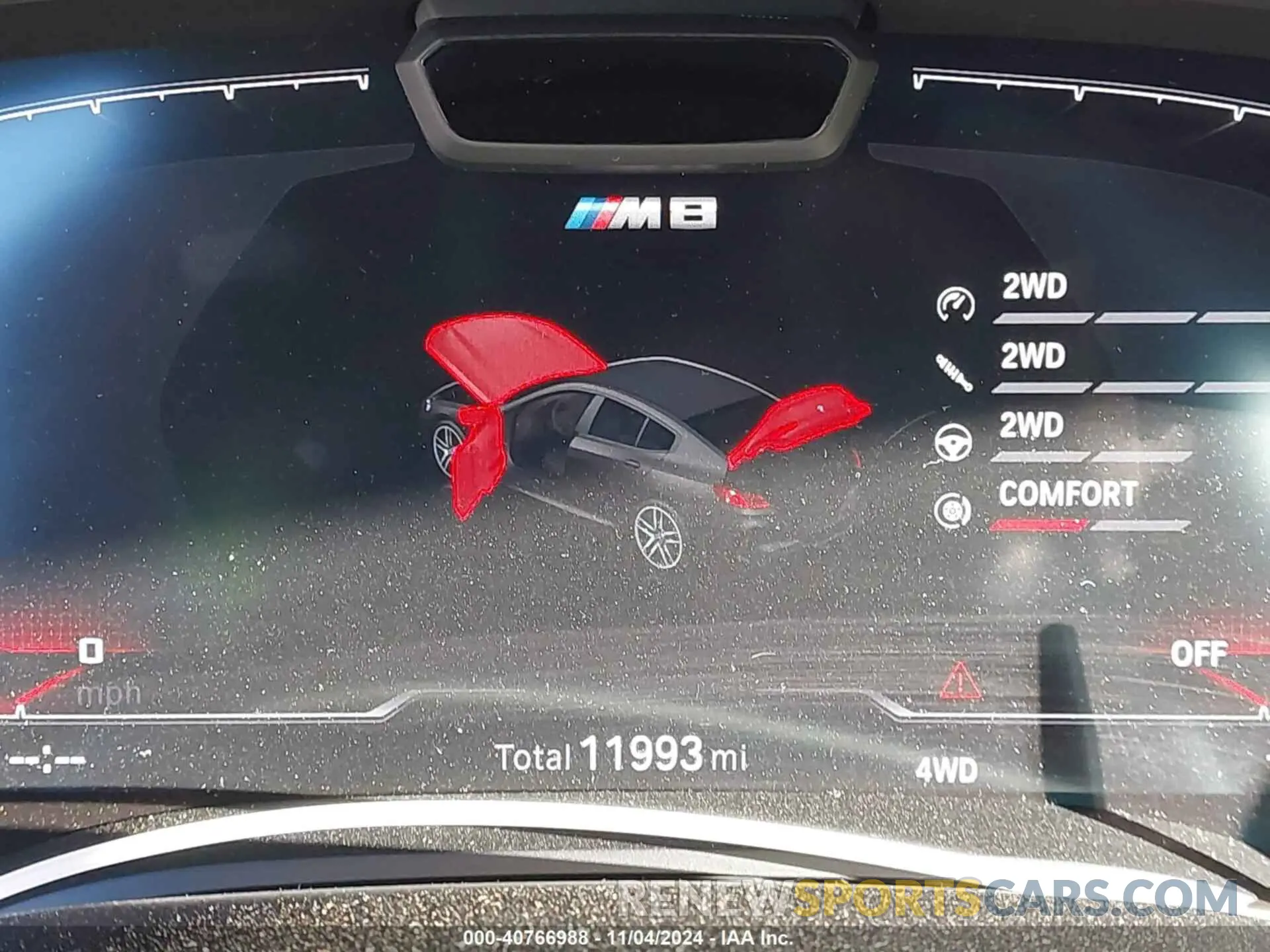 15 fotografías del automóvil dañado WBSGV0C08RCN30670 BMW M8 GRAN COUPE 2024