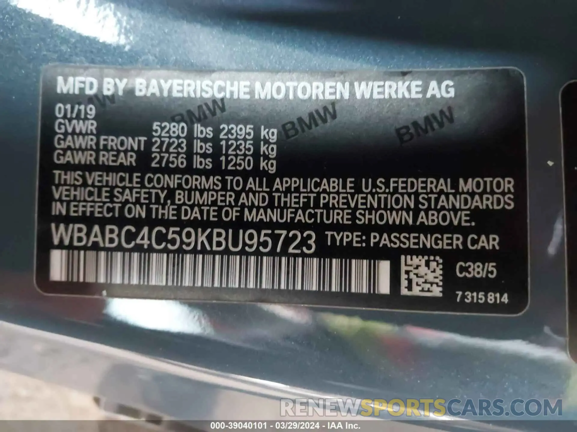 9 fotografías del automóvil dañado WBABC4C59KBU95723 BMW M850I 2019
