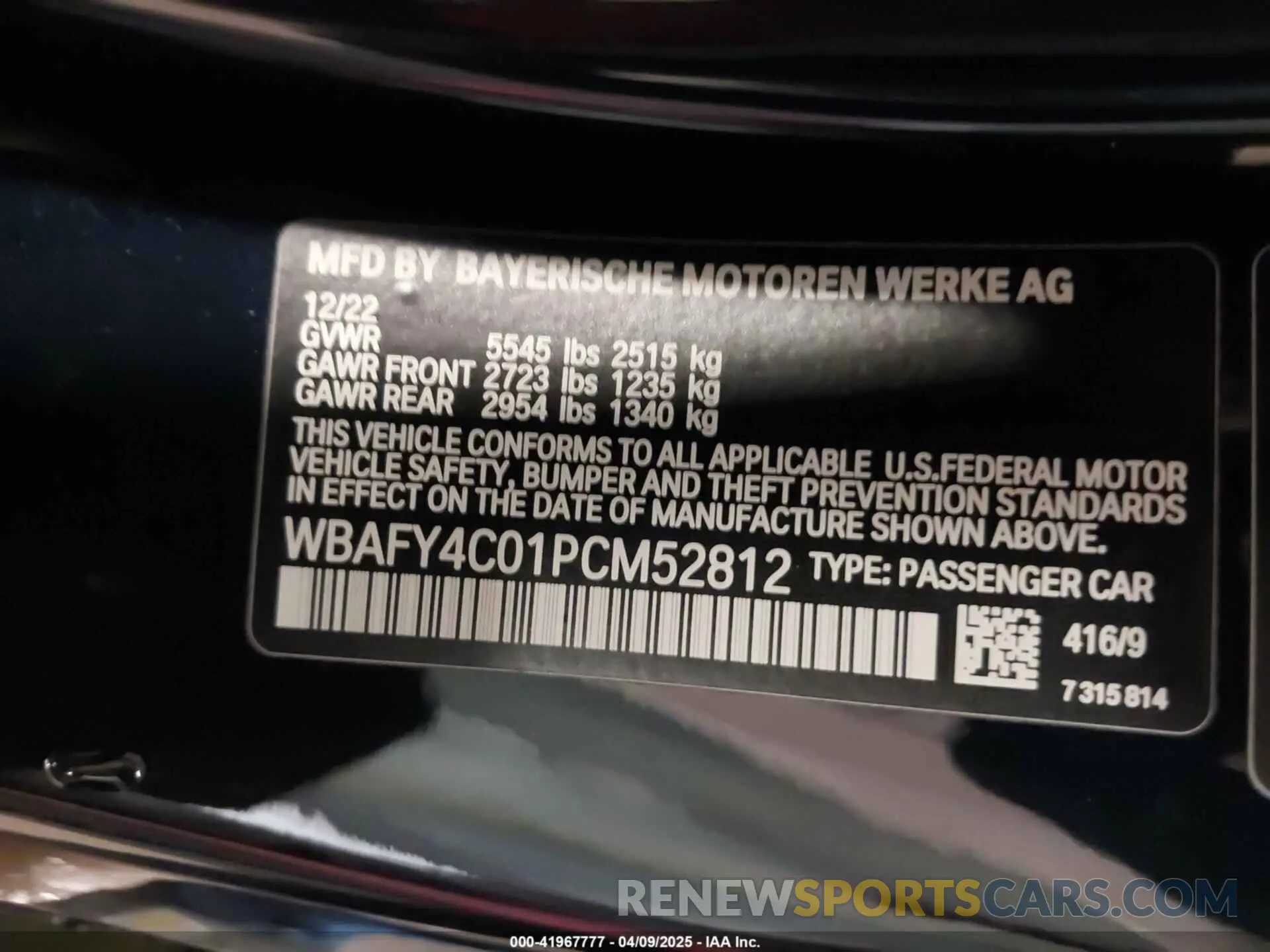 9 fotografías del automóvil dañado WBAFY4C01PCM52812 BMW M850I 2023