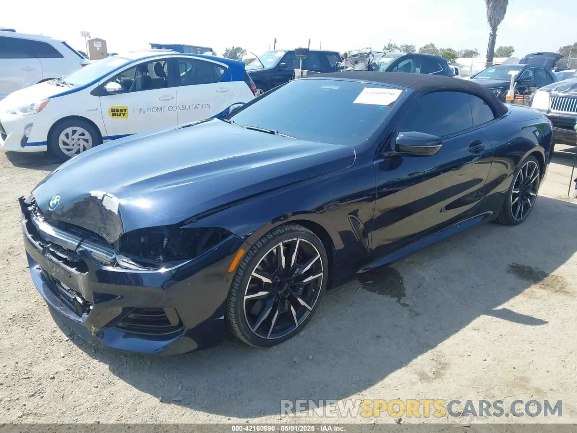 2 fotografías del automóvil dañado WBAFY4C07PCK10123 BMW M850I 2023
