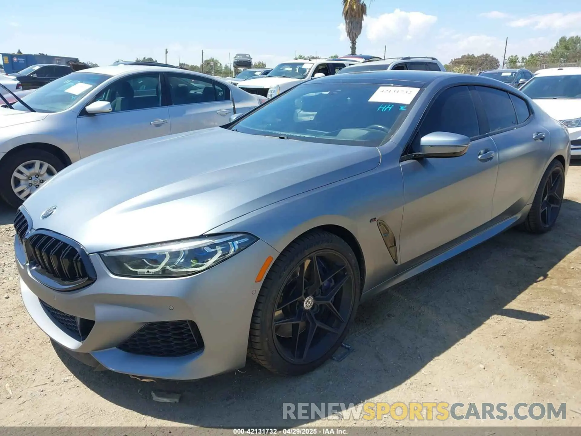 2 fotografías del automóvil dañado WBAGV8C02LCD45348 BMW M850I GTAN COUPE 2020