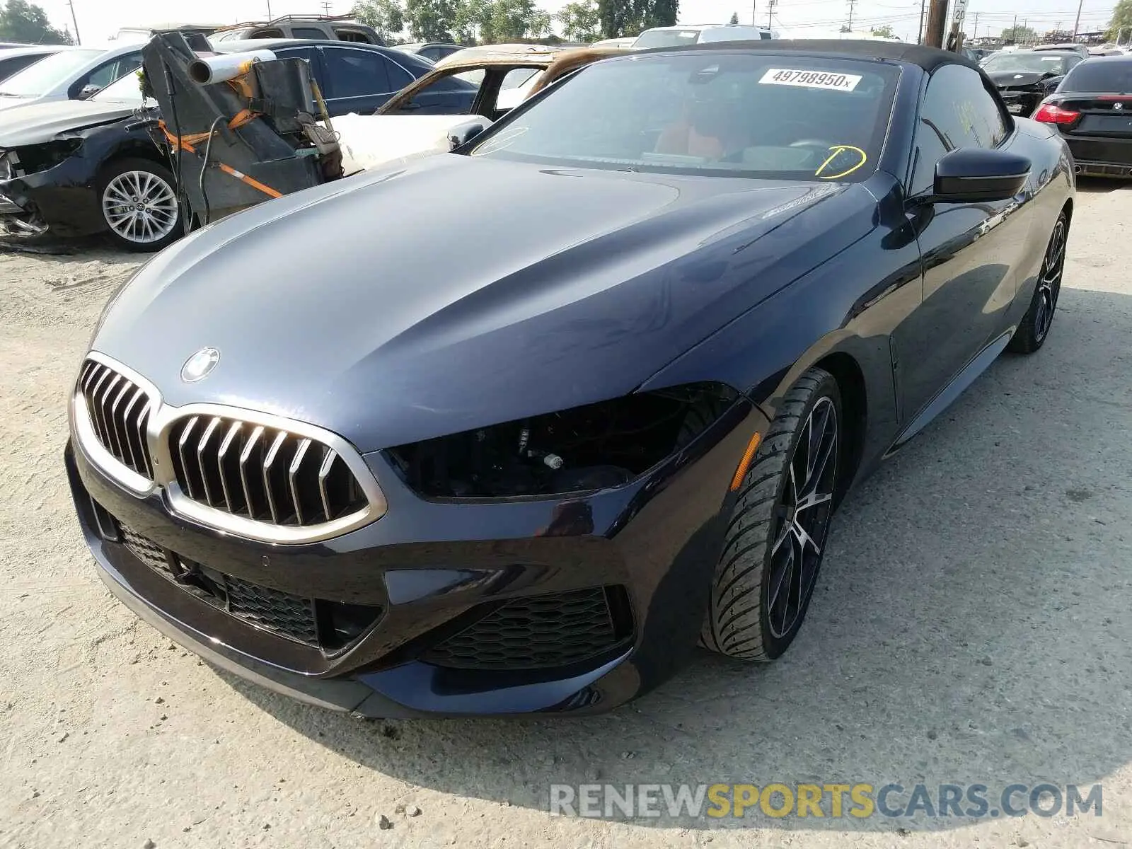 2 fotografías del automóvil dañado WBAFY4C56KBX29609 BMW M850XI 2019