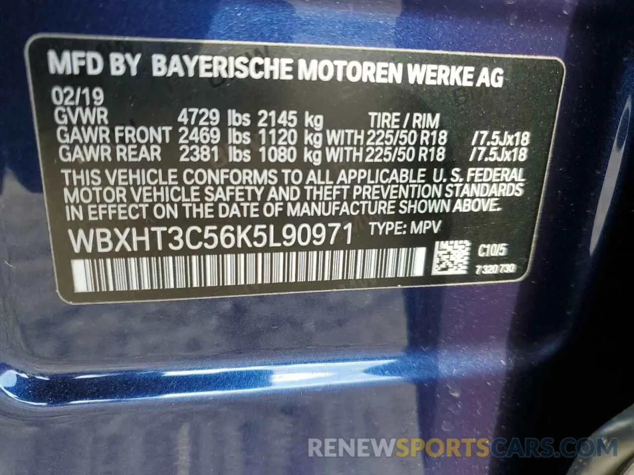 14 fotografías del automóvil dañado WBXHT3C56K5L90971 BMW X1 2019