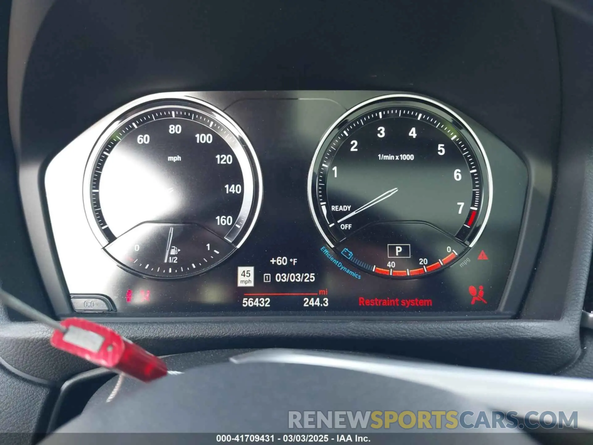 7 fotografías del automóvil dañado WBXHU7C52K3H44360 BMW X1 2019