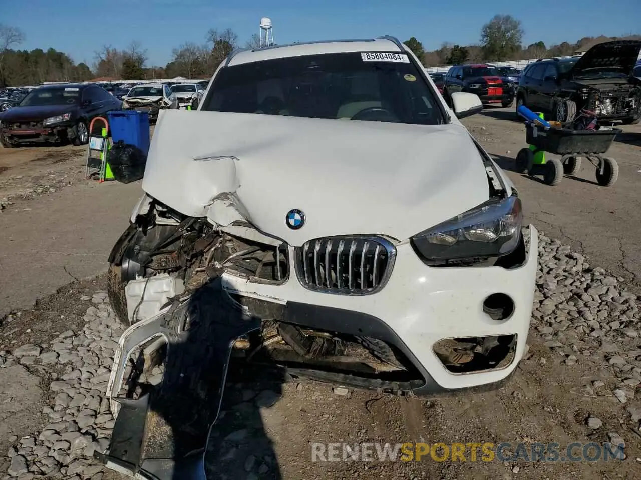 5 fotografías del automóvil dañado WBXHU7C53K3H45694 BMW X1 2019