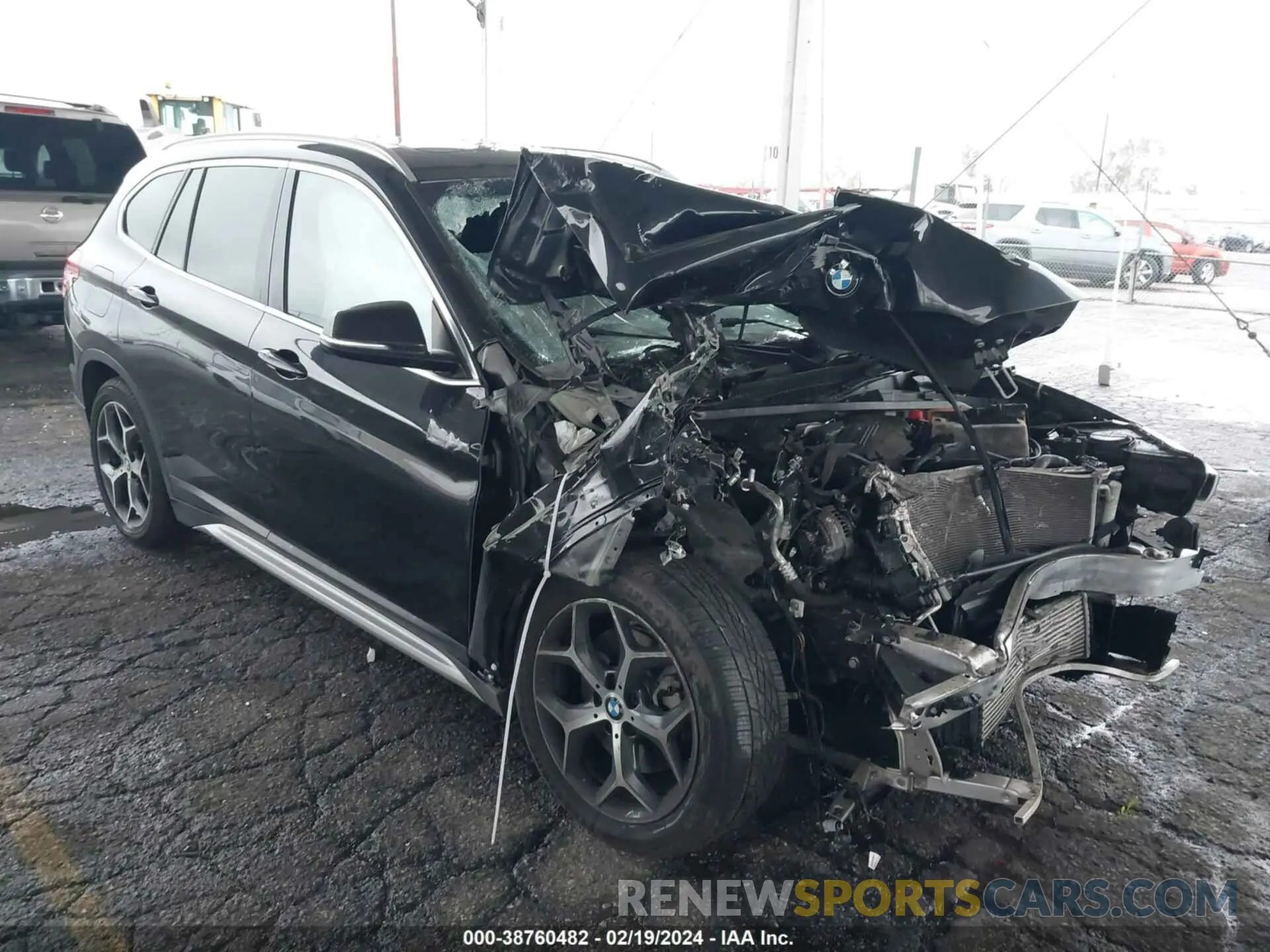 1 fotografías del automóvil dañado WBXHU7C55K5L11228 BMW X1 2019