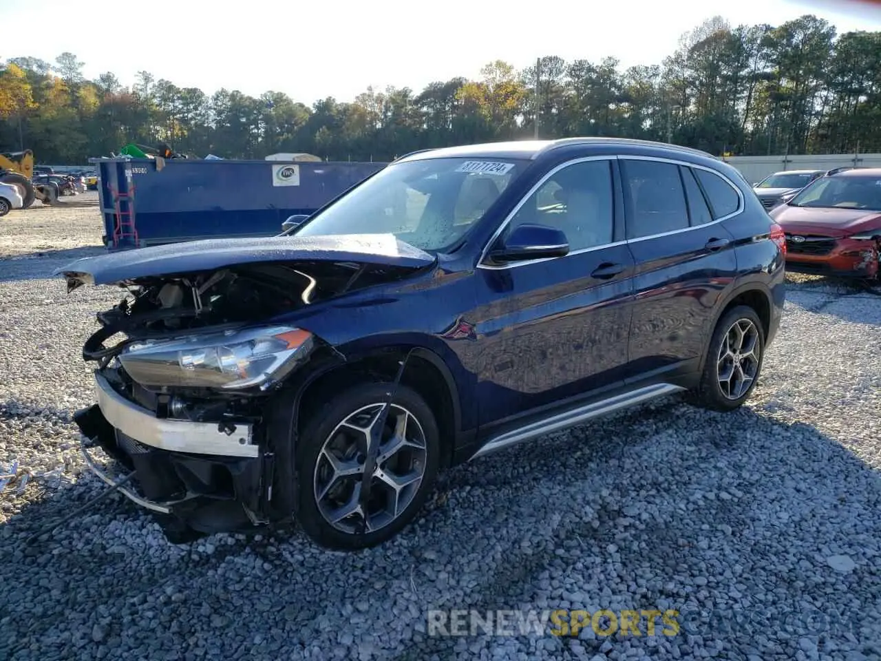 1 fotografías del automóvil dañado WBXHU7C5XK3H45420 BMW X1 2019