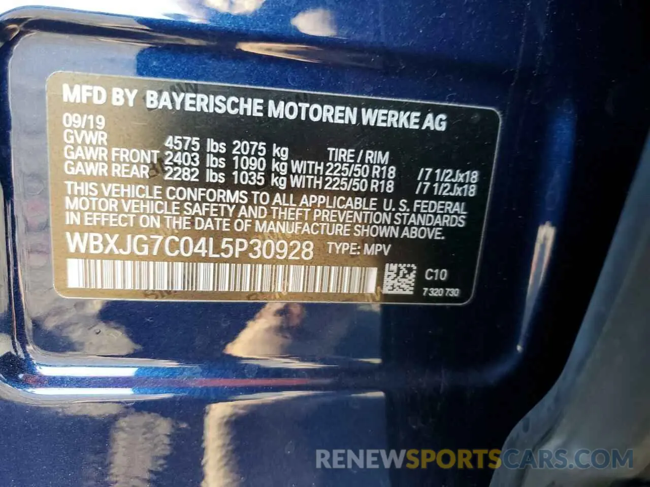 16 fotografías del automóvil dañado WBXJG7C04L5P30928 BMW X1 2020